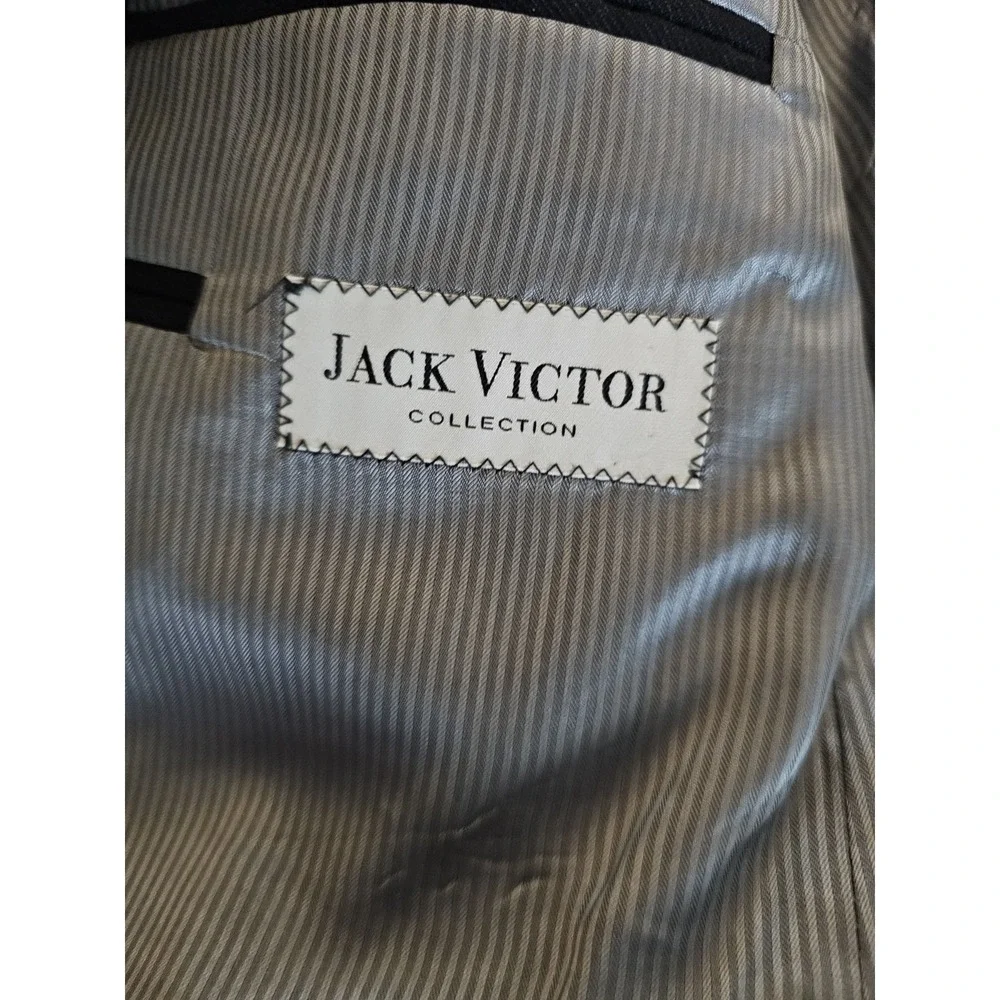Jack Victor Montreal Loro‎ Piana 100% Cashmere Blazer Sports Coat Mens 42L Black